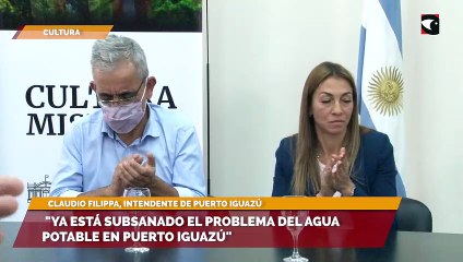 "Ya está subsanado el problema del agua potable en Puerto Iguazú"