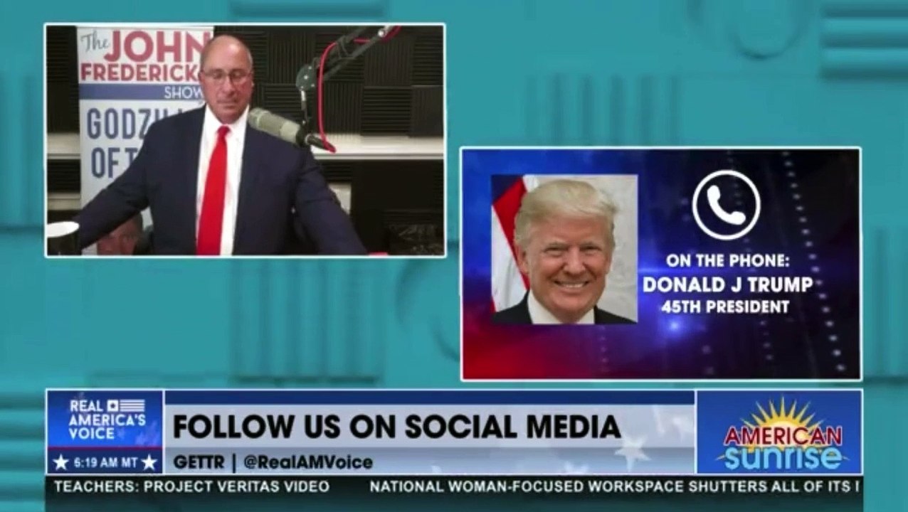President Trump COMMENTS on the STAGED PHOTO