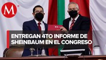 Martí Batres entrega informe de gobierno de Sheinbaum al Congreso de CdMx