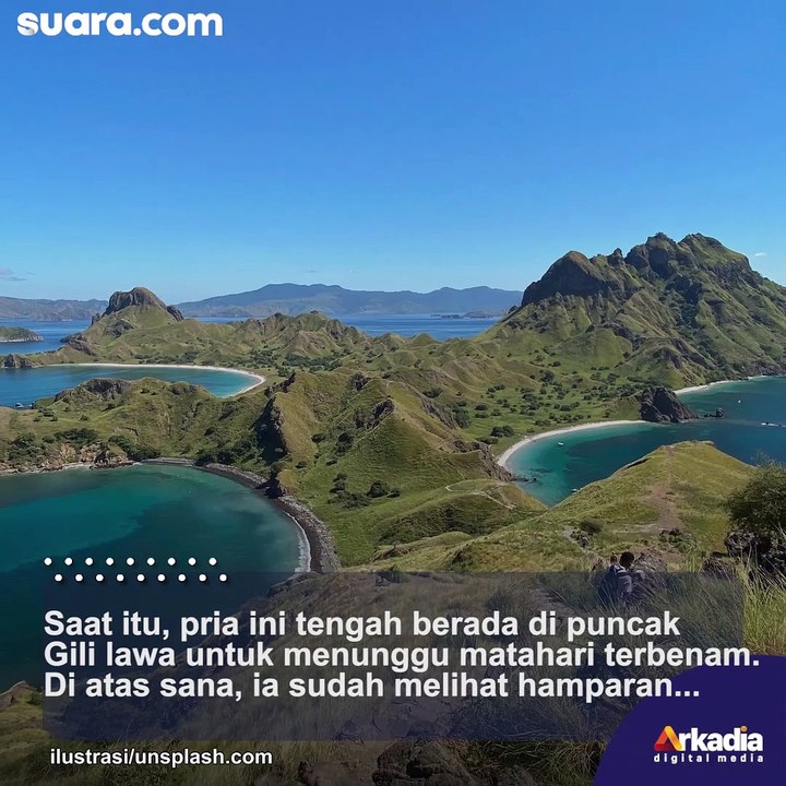 Warganet Takjub, Pria Ini  Bertemu Paus Sebesar Kapal saat Berenang di Labuan Bajo