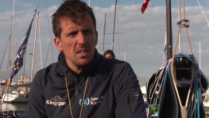 LA SOLITAIRE DU FIGARO 2022 : INTERVIEW TOM DOLAN - 1ER VIVI ETAPE 2 AVANT JURY