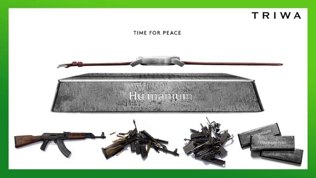 Triwa X Humanium Metal - Watches made from destroyed weapons