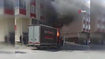 Kastamonu haberleri: Deodorant patladı araç alev alev yandı