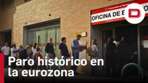El paro de la eurozona se sitúa en julio en un mínimo histórico del 6,6%, frente al 12,6 % de España
