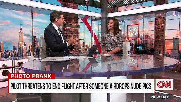 Hear pilot's reaction after passenger caught sending nude photos