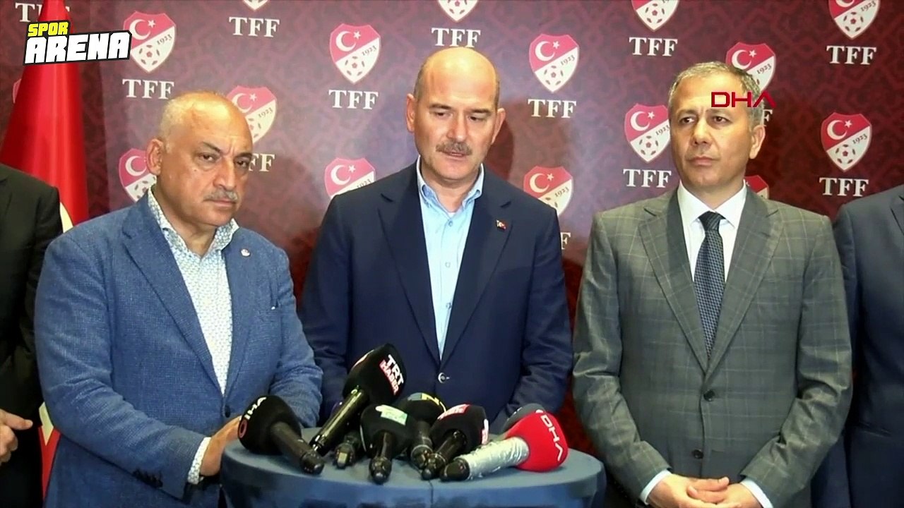 Soylu'dan TFF binasına saldırı hakkında açıklamalar: 2 zanlı gözaltına alındı