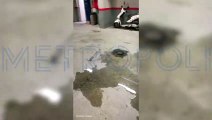 Inundaciones en la comisaría de los Mossos de  Sant Boi Llobregat