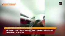 Incidentes a la salida del partido entre River y Defensa y Justicia