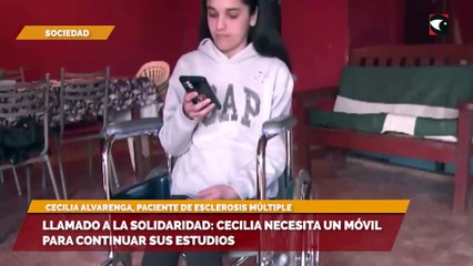 Llamado a la solidaridad: Cecilia necesita un móvil para continuar sus estudios
