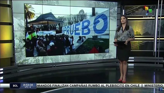 Fuerzas políticas chilenas finalizarán campañas por plebiscito