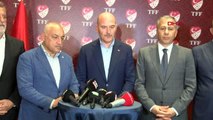 BAKAN SOYLU TFF BİNASINA ATEŞ AÇAN 2 KİŞİ YAKALANDI