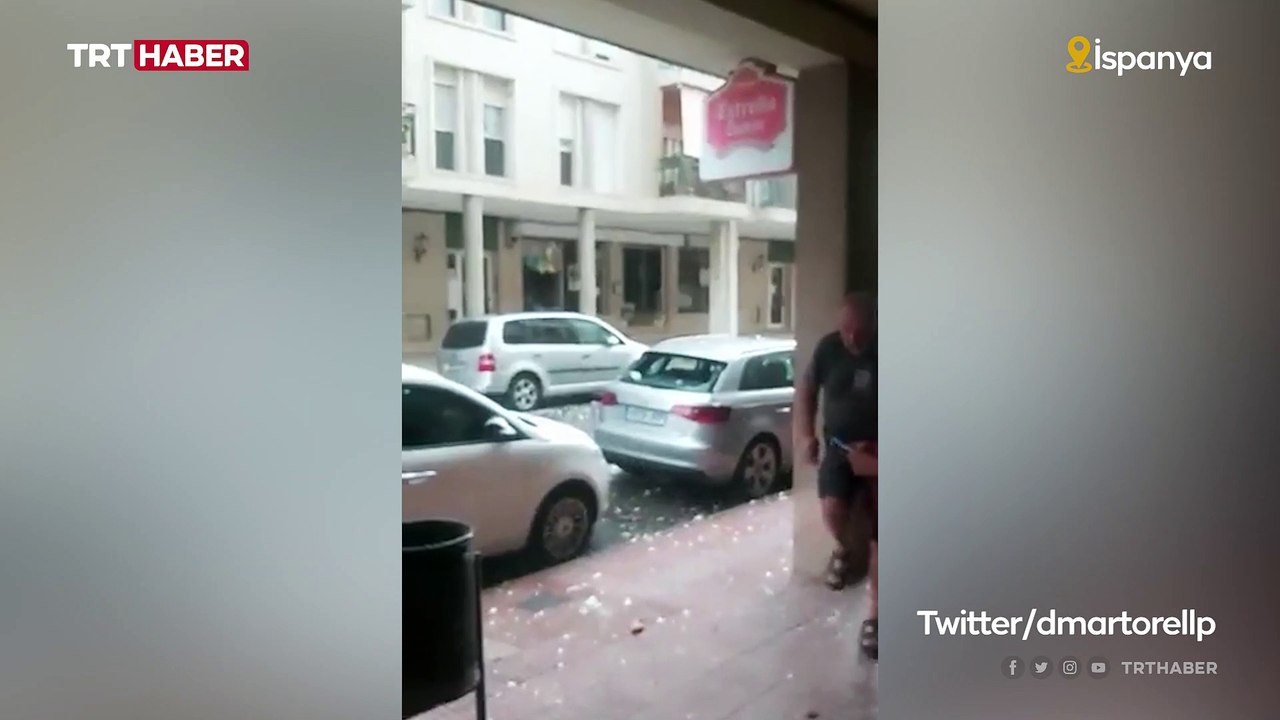 İspanya’da son 20 yılın en büyük dolu yağışı