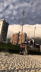 Huge Cloud Covering the Beach