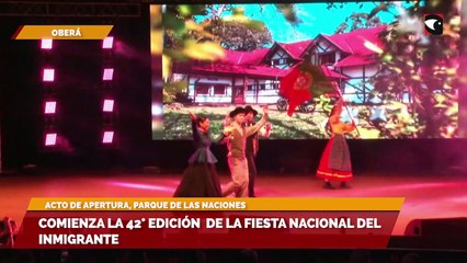 Comienza la 42° edición de la Fiesta Nacional del Inmigrante