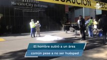 Hombre muere al aventarse desde el séptimo piso del Hotel Hilton