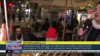 Campañas de apruebo o rechazo de plebiscito en Chile celebran última jornada