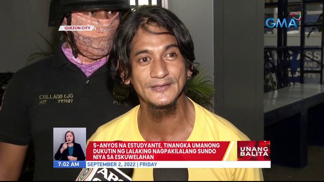 5-anyos na estudyante, tinangka umanong dukutin ng lalaking nagpakilalang sundo niya sa eskuwelahan | UB