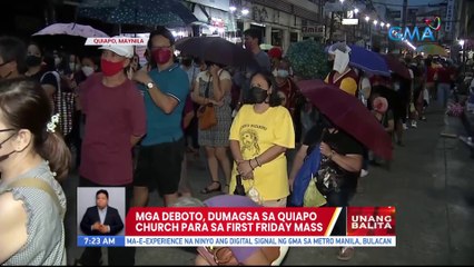 Mga deboto, dumagsa sa Quiapo Church para sa First Friday Mass | UB
