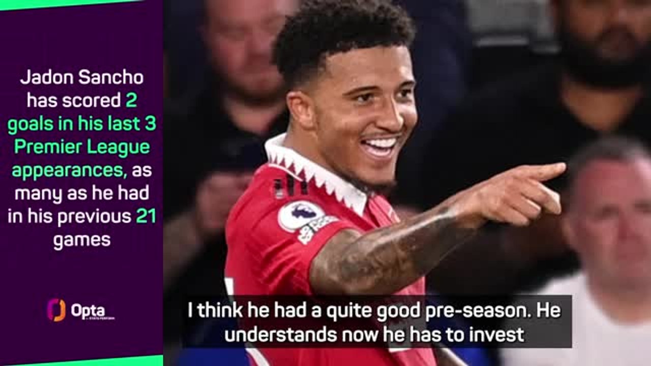 ten Hag sees goal scoring potential in Sancho after Leicester winner