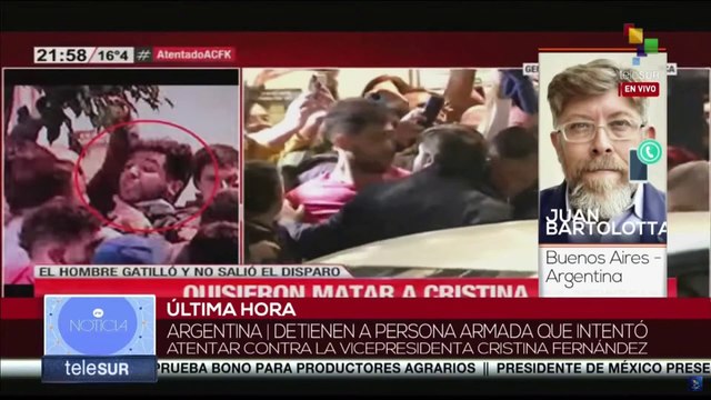 Intento de magnicidio contra la vicepresidenta de Argentina Cristina Fernández