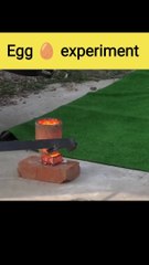 क्या होगा जब egg के उपर लावा गिराया जाए #shorts #ytshorts
