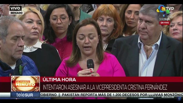 Senado argentino convoca a comisión para investigar intento de magnicidio contra Cristina Fernández