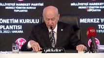 Bahçeli: 'Erdoğan'ın yeniden seçilmesi için insanüstü bir gayret sarf edilecektir'