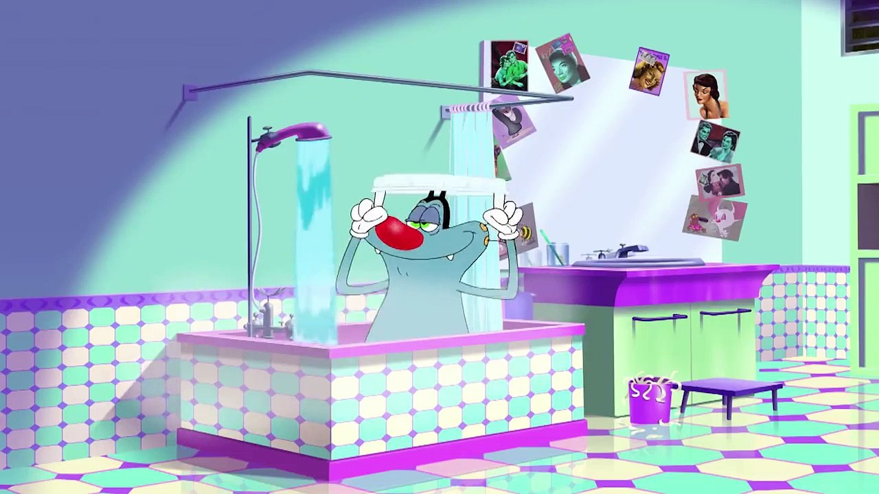 हिंदी Oggy and the Cockroaches - Oggy Goes Green (S04E32) - Hindi Cartoons for Kids