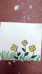 Flower plant drawing for kids