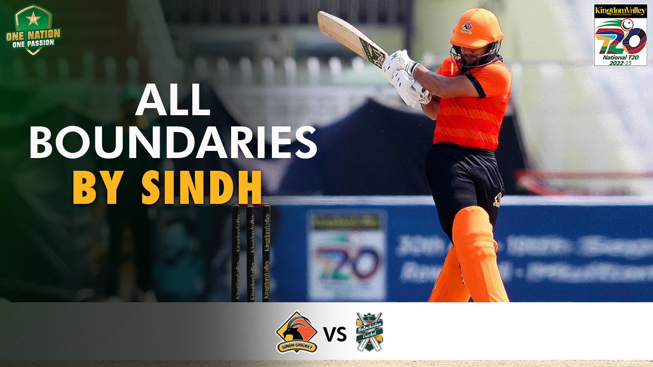 All Boundaries By Sindh | Balochistan vs Sindh | Match 7 | National T20 2022 | PCB | MS2T