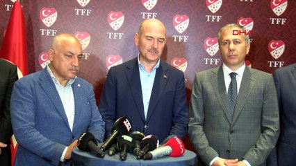 Bakan Soylu TFF binasındaki saldırı hakkında açıklama yaptı