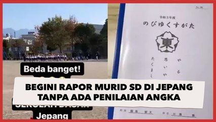 Beda Banget, Begini Penampakan Rapor Murid SD di Jepang Tanpa Ada Penilaian Angka