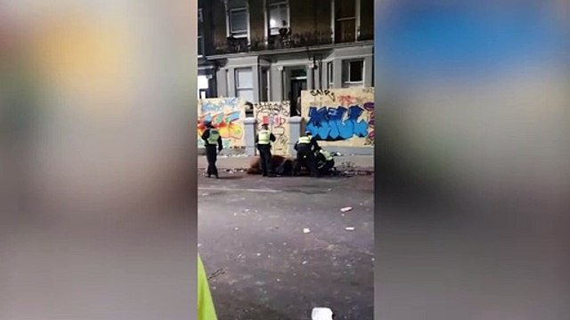 This is the distressing moment a police horse collapsed and died at Notting Hill Carnival