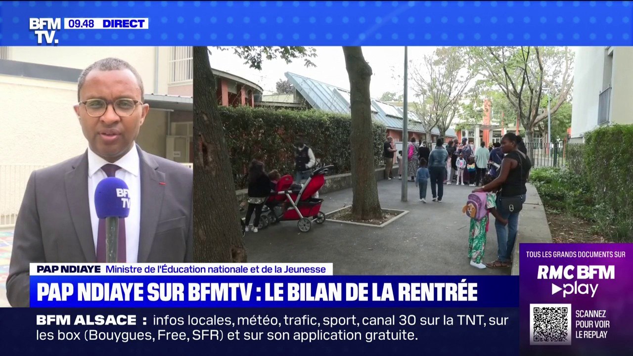 Pap Ndiaye: "La rentrée s'est bien passée, dans de bonnes conditions, nous sommes satisfaits"