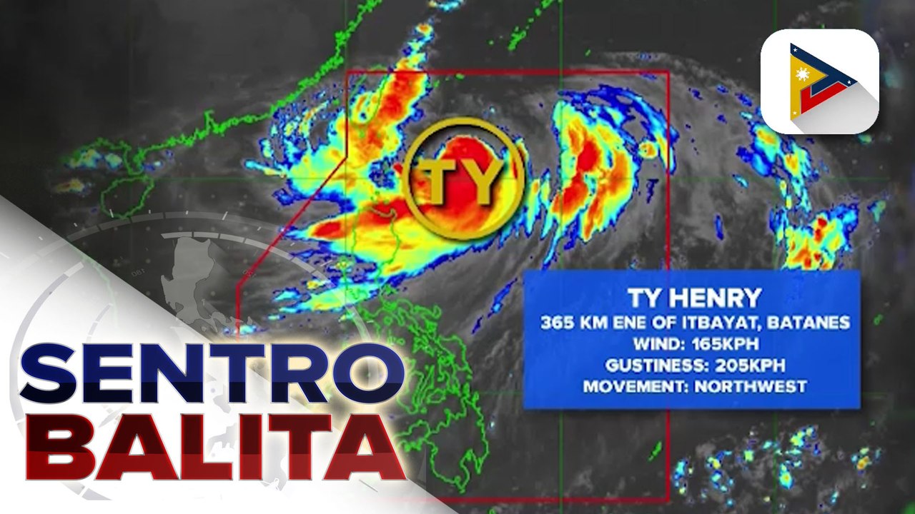 Bagyong Henry, humina at isa na lamang typhoon; Habagat, patuloy na pinalalakas ng bagyo