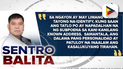 PNP-CIDG, may 5 indibidwal nang natukoy na posibleng may nalalaman sa pamemeke ng pirma ni Pres. Marcos Jr.