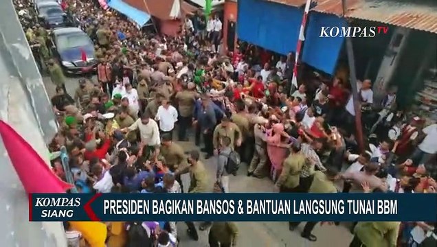 Warga Antusias Dapat BLT BBM dari Presiden Jokowi