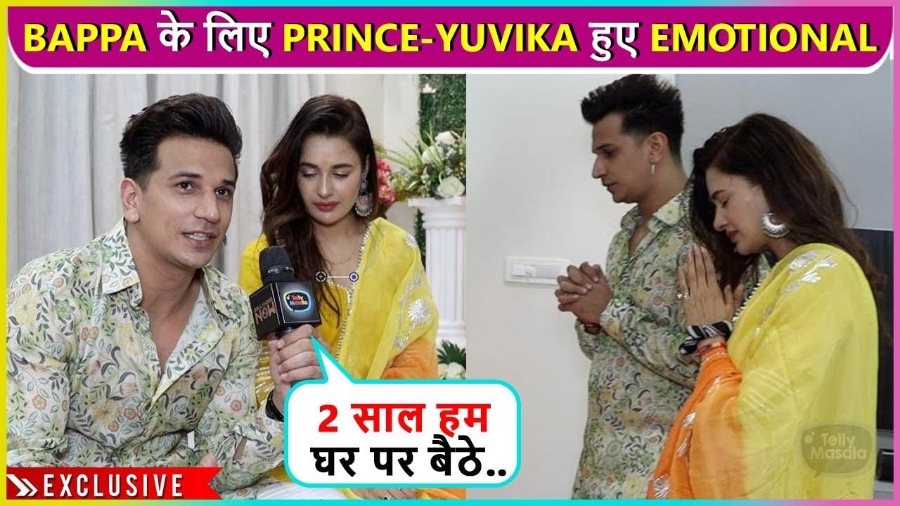 Bappa Morya! Prince Narula & Yuvika Chaudhary Get Emotional As They Do Ganesh Aarti