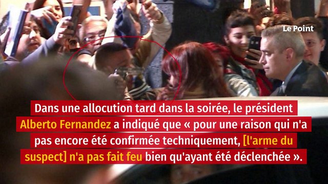Argentine : la vice-présidente Cristina Kirchner menacée par une arme
