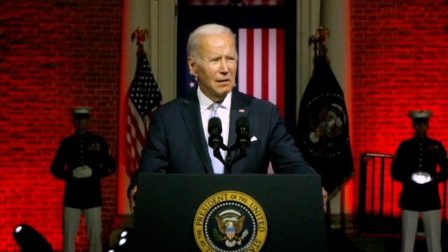 Joe Biden fustige l’«extrémisme» de Donald Trump et de ses partisans lors d'un discours