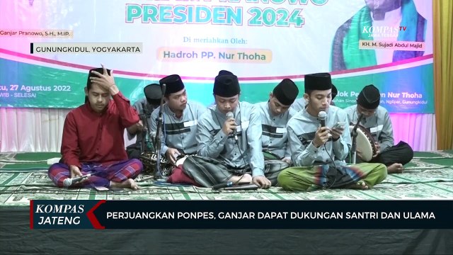 Perjuangkan Ponpes, Ganjar Dapat Dukungan Santri dan Ulama