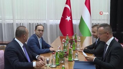 Bakan Çavuşoğlu, Macar ve Sırp mevkidaşlarıyla görüştü