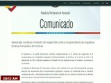 Venezuela condena intento de magnicidio contra vicepresidenta de Argentina Cristina Fernández