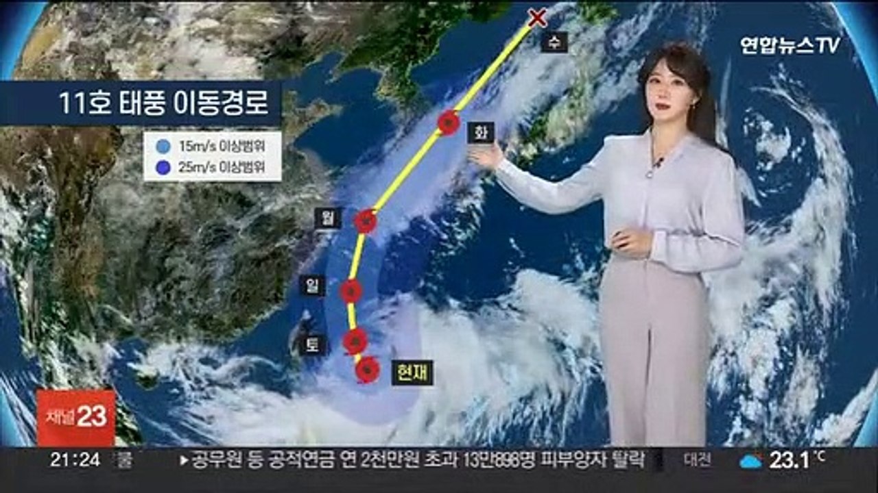 [날씨] 모레까지 제주 최대 350mm↑ 비…태풍 힌남노 영향