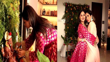 Rashami Desai ऐसे गणपति सेलिब्रेशन करती दिखीं अपनी बेस्ट फ्रेंड Neha Bhasin के साथ | FilmiBeat | *TV