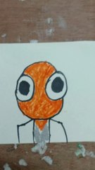 How to draw Red Roblox rainbow friend  character