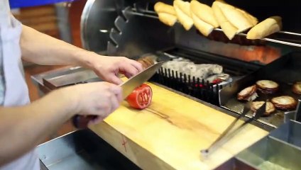 istanbul street food - lamb intestine sandwich (kokoreç) - turkey street food