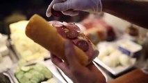 istanbul street food - soldier sandwich (3000 kcal) - turkey street food