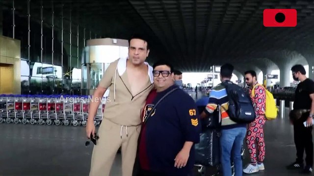 Kiku Sharda And Krushna Abhishek Spotted at Mumbai Airport