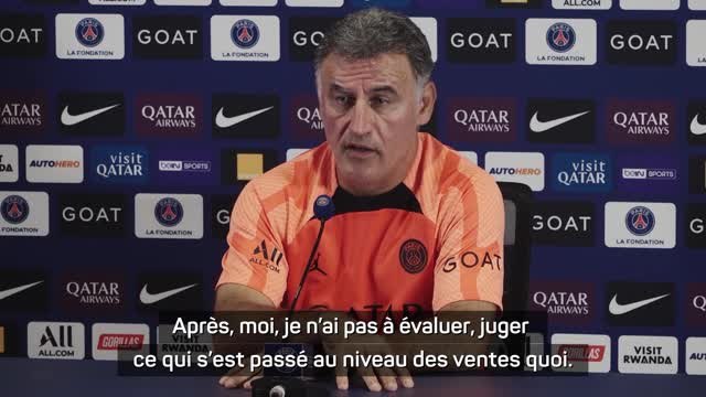 FOOTBALL : Ligue 1 : PSG - Galtier sur le mercato : Je n'ai pas à juger ce qui s'est passé au niveau des ventes